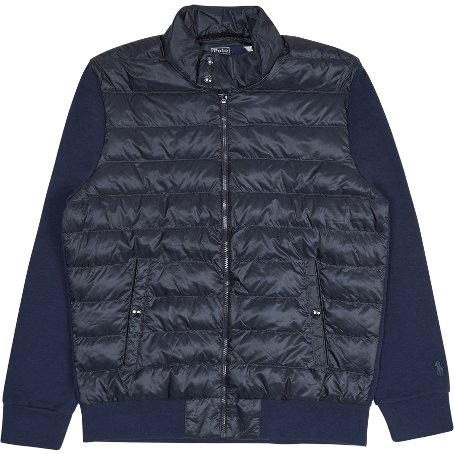 Herringbone-Print Hybrid Jacket Herringbone Newport Navy