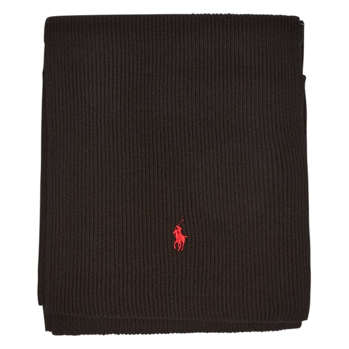 Signature Pony Wool Scarf Polo Black, Male, Ekwipunek, Akcesoria, Czarny, ONESIZE
