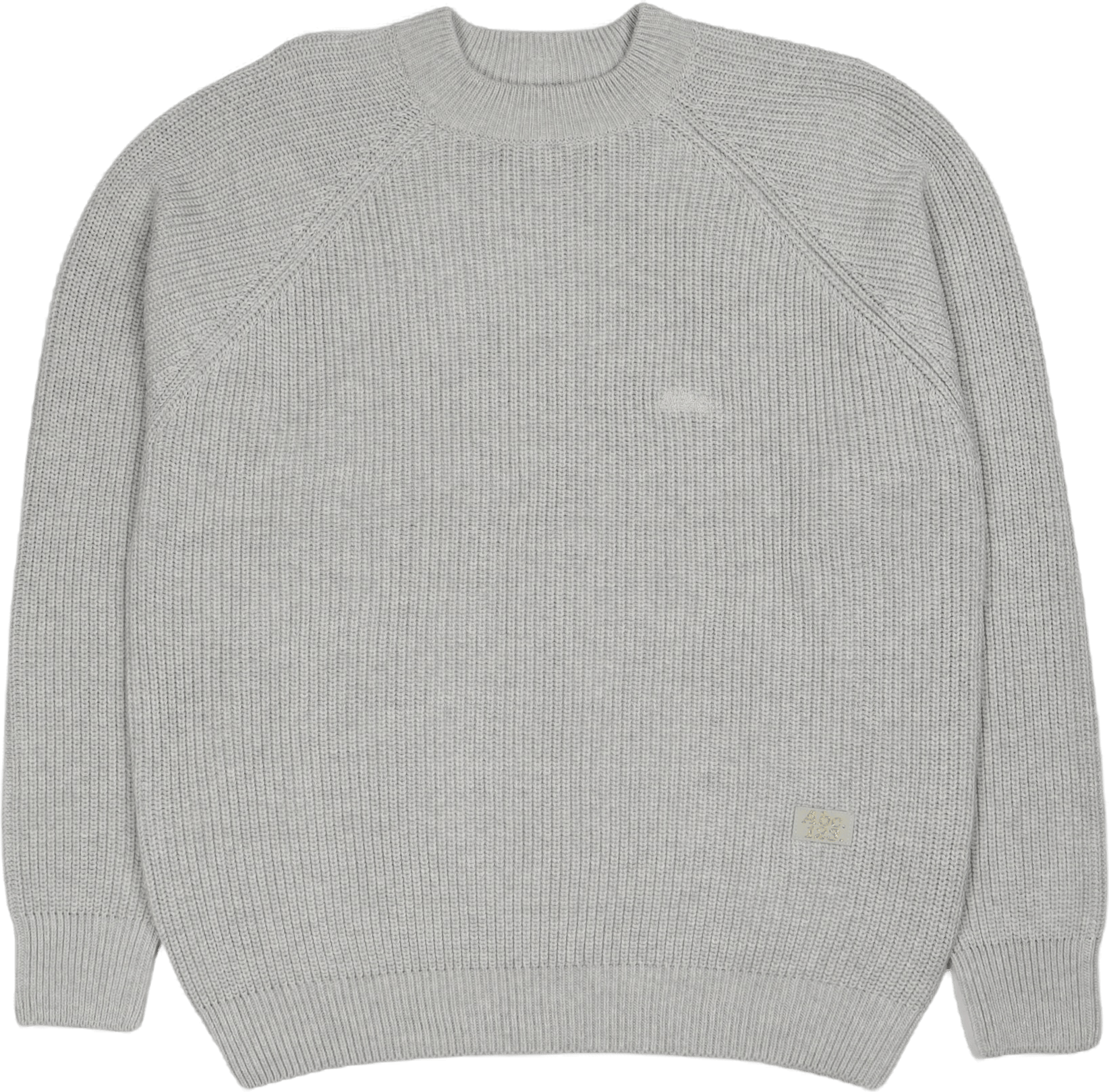 Abc. 123. Ribbed Crewneck Jasper Grey