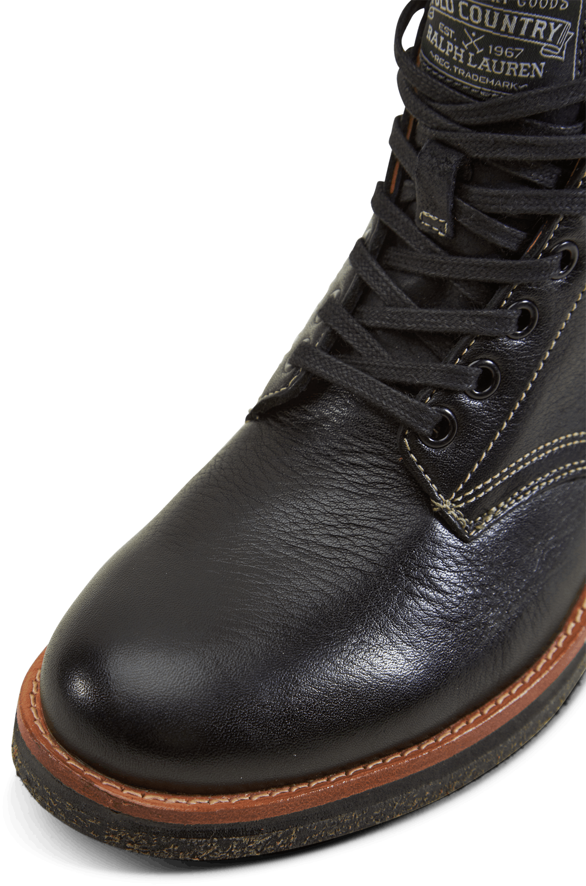 Tumbled Leather Boot Black