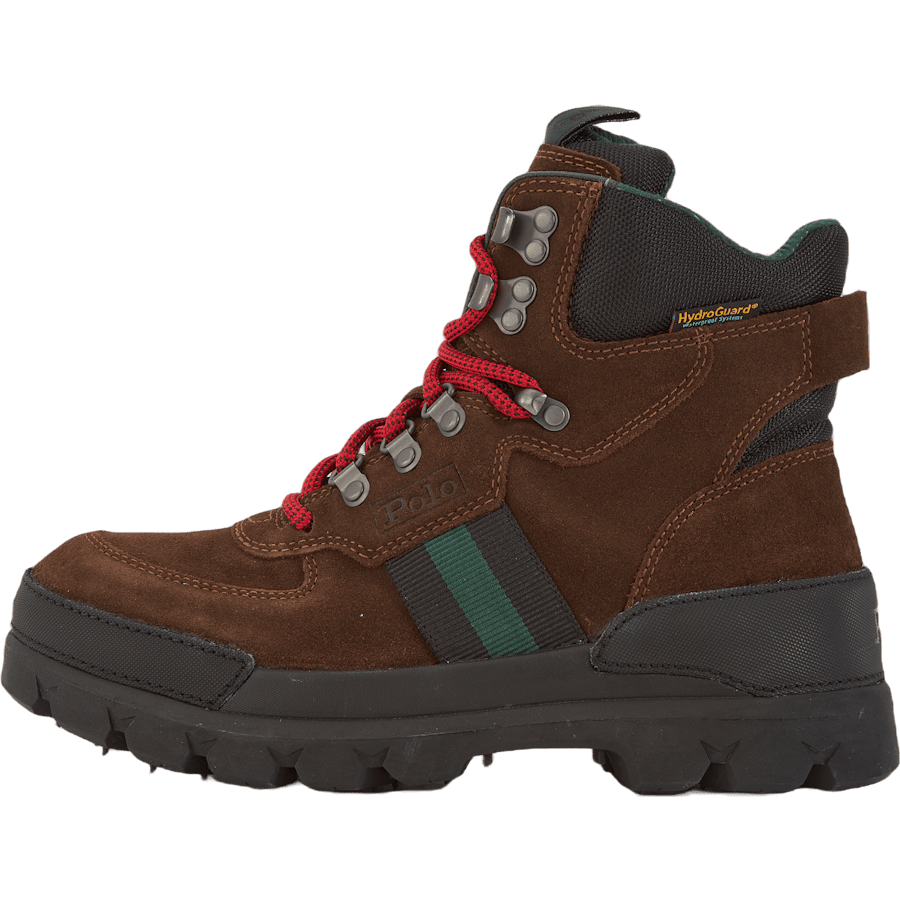 Oslo Waterproof Suede & Oxford Boot Chocolate Brown/Rl2000 Red