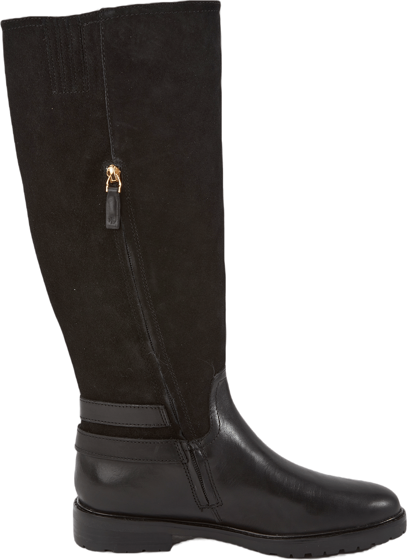 Emelie Leather & Suede Riding Boot Black/Black - Bild 3