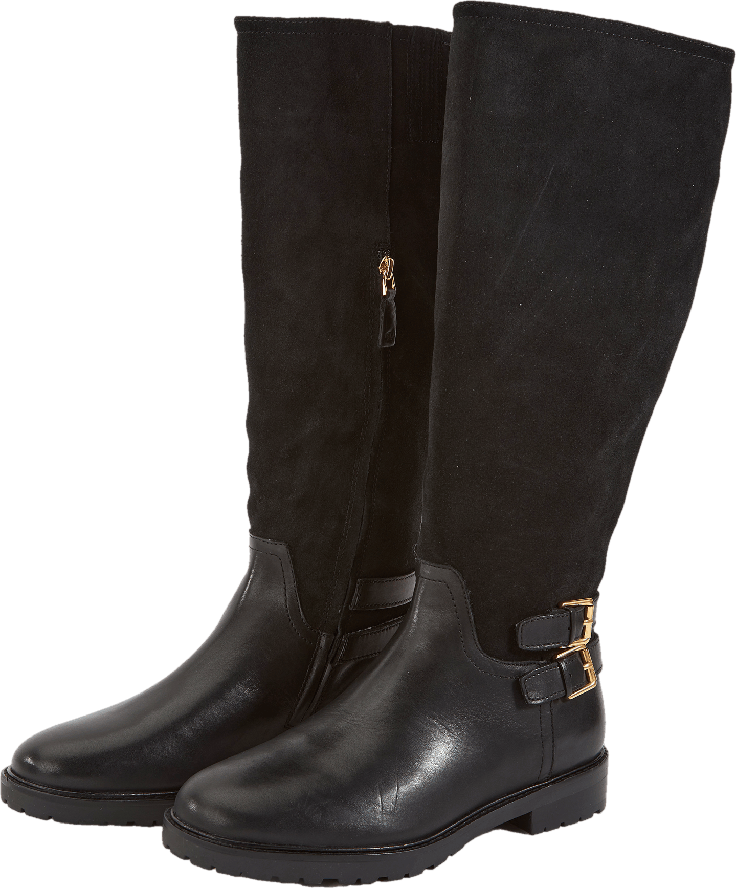 Emelie Leather & Suede Riding Boot Black/Black - Bild 6