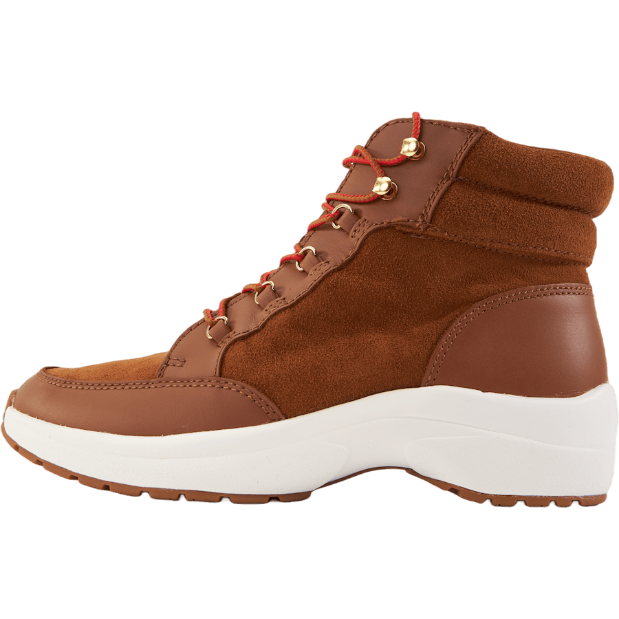 Rylee Suede & Leather High-Top Sneaker Whiskey/Deep Saddle Tan