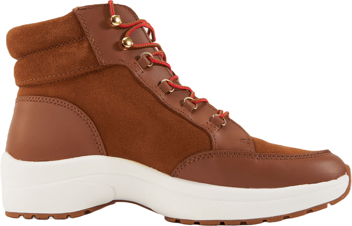 Rylee Suede & Leather High-Top Sneaker Whiskey/Deep Saddle Tan