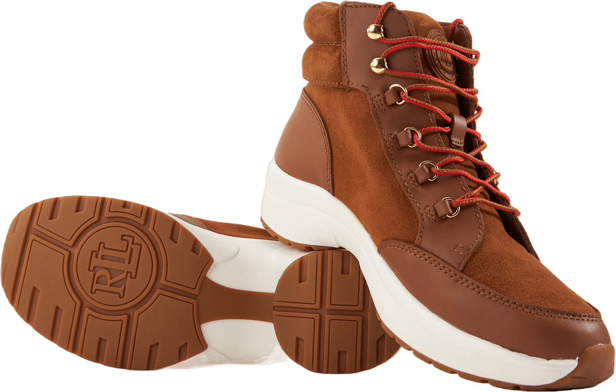 Rylee Suede & Leather High-Top Sneaker Whiskey/Deep Saddle Tan