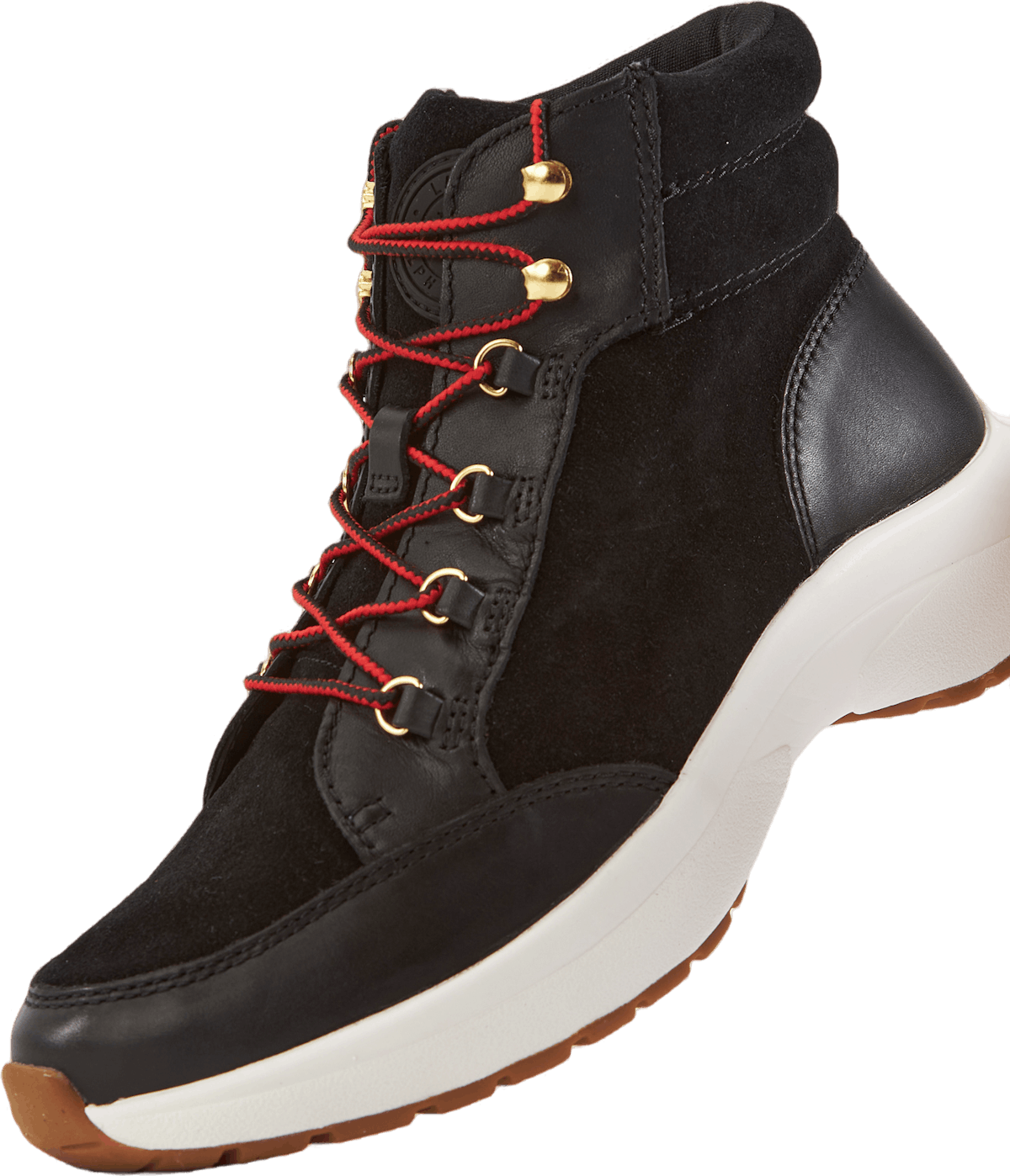Rylee Suede & Leather High-Top Sneaker Black/Black