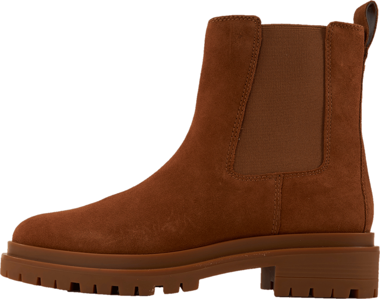 Corinne Suede Bootie Whiskey