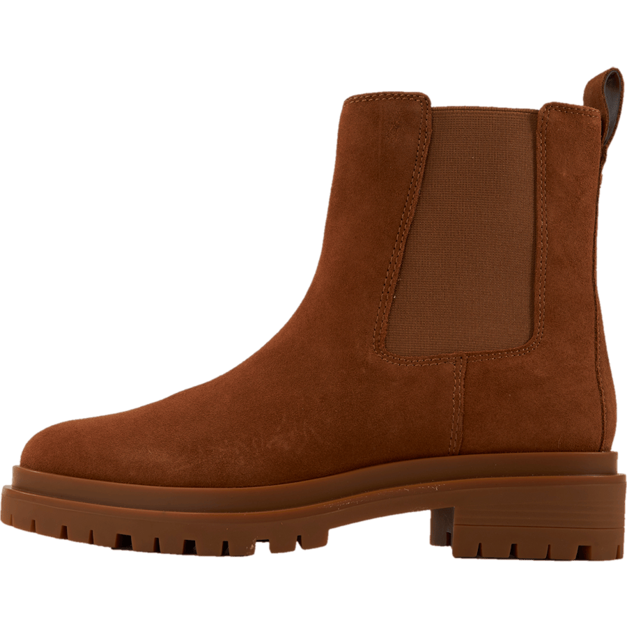 Corinne Suede Bootie Whiskey