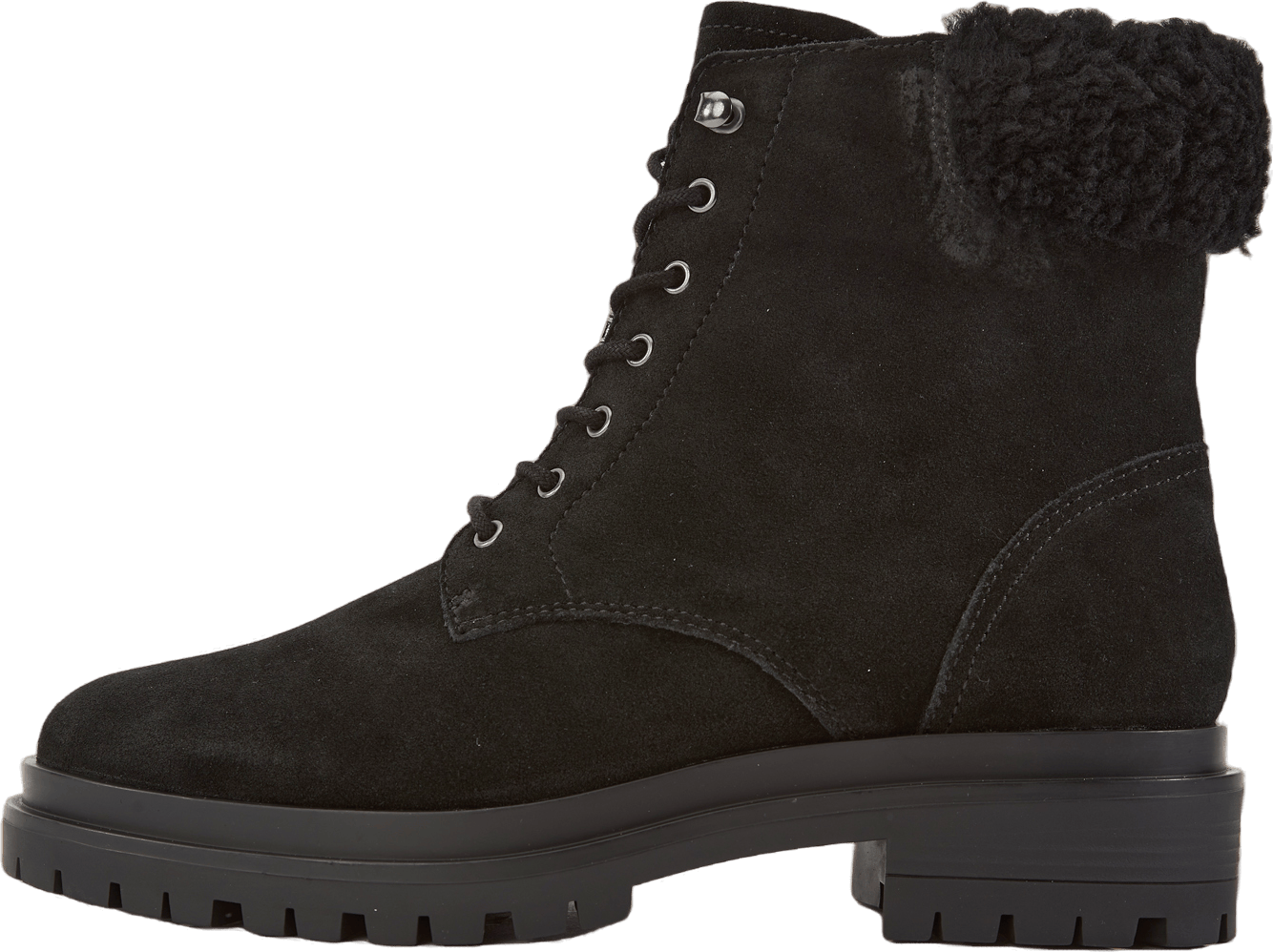 Carlee Suede Bootie Black/Black