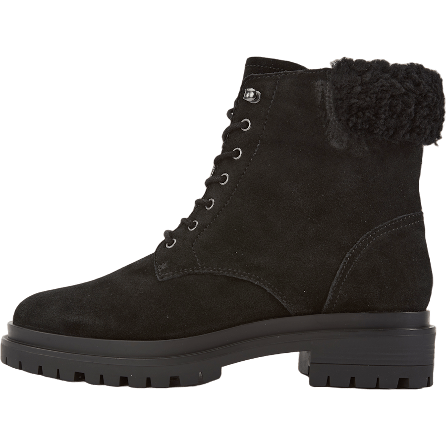Carlee Suede Bootie Black/Black