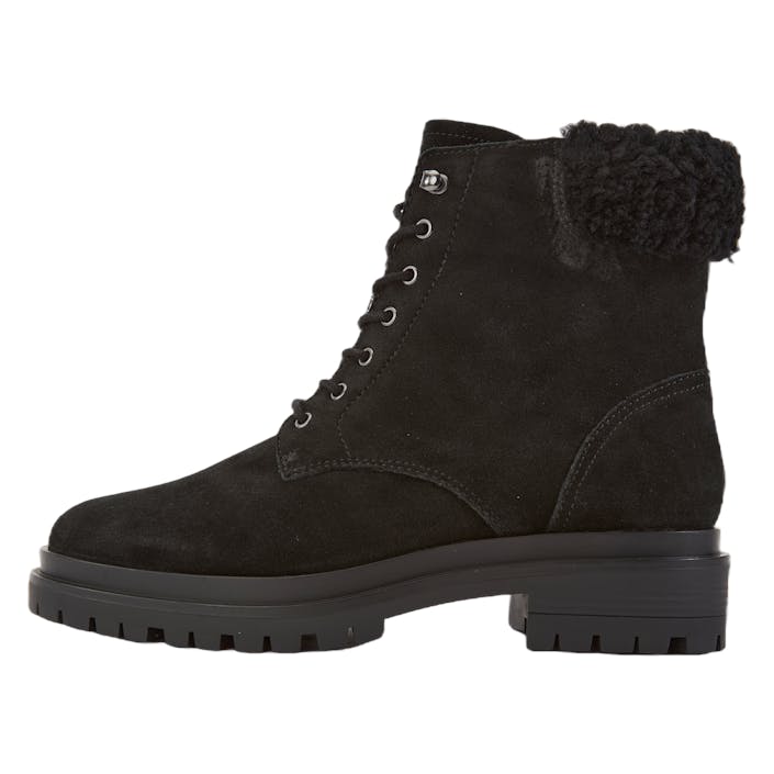 Carlee Suede Bootie Black/Black, Female, Shoes, Boots, Boots, Black, EU 39