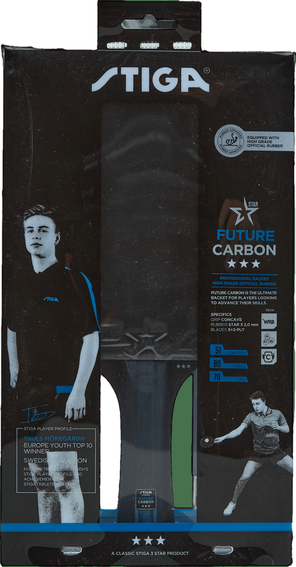 Future Carbon, 3-x, Unisex, Attrezzature, racchette, Tennis da tavolo, ONESIZE