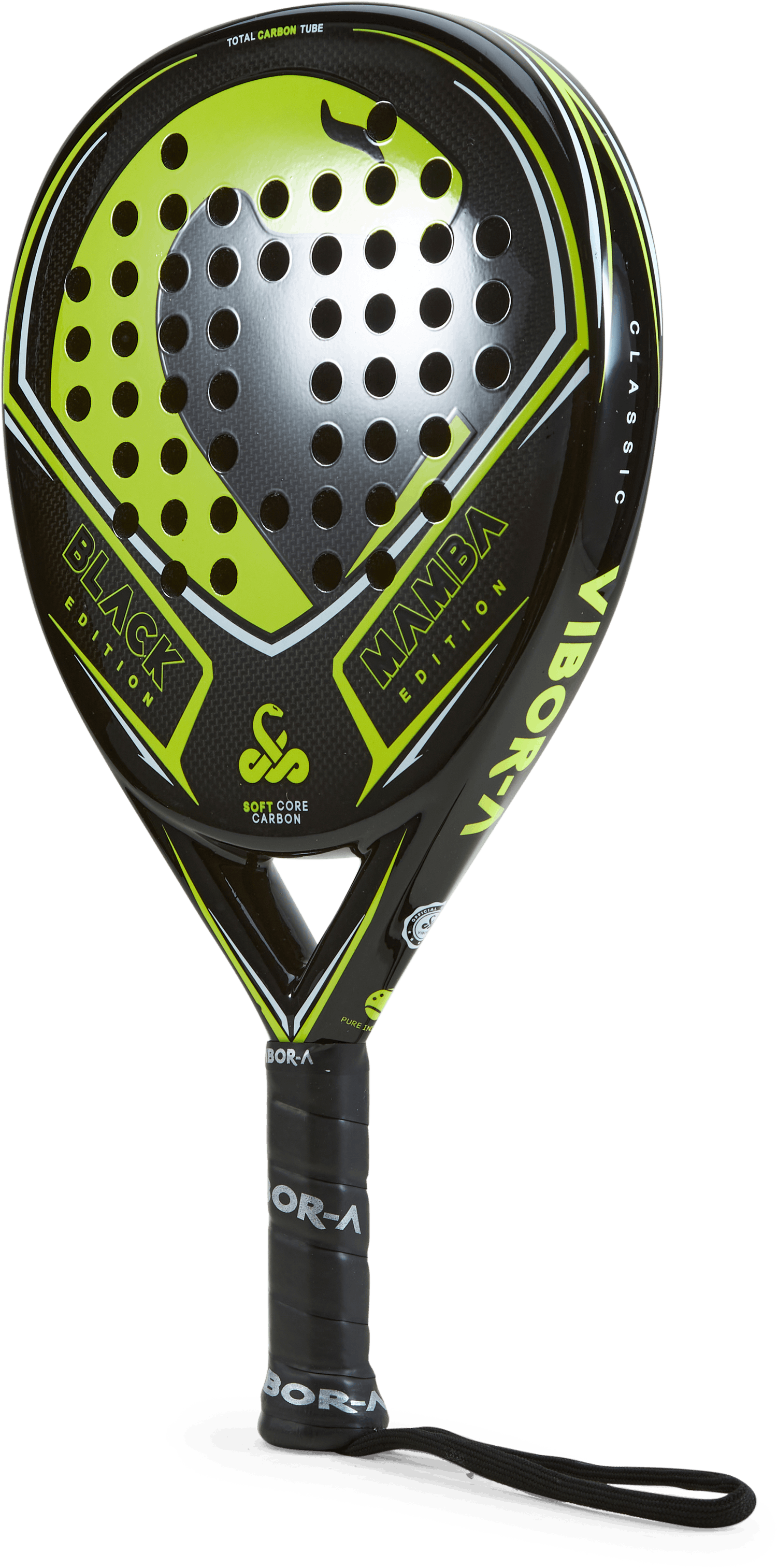 Black Mamba Classic Edition 20 Black/yellow, Unisex, Utrustning, racketar, Padel, Svart, ONESIZE