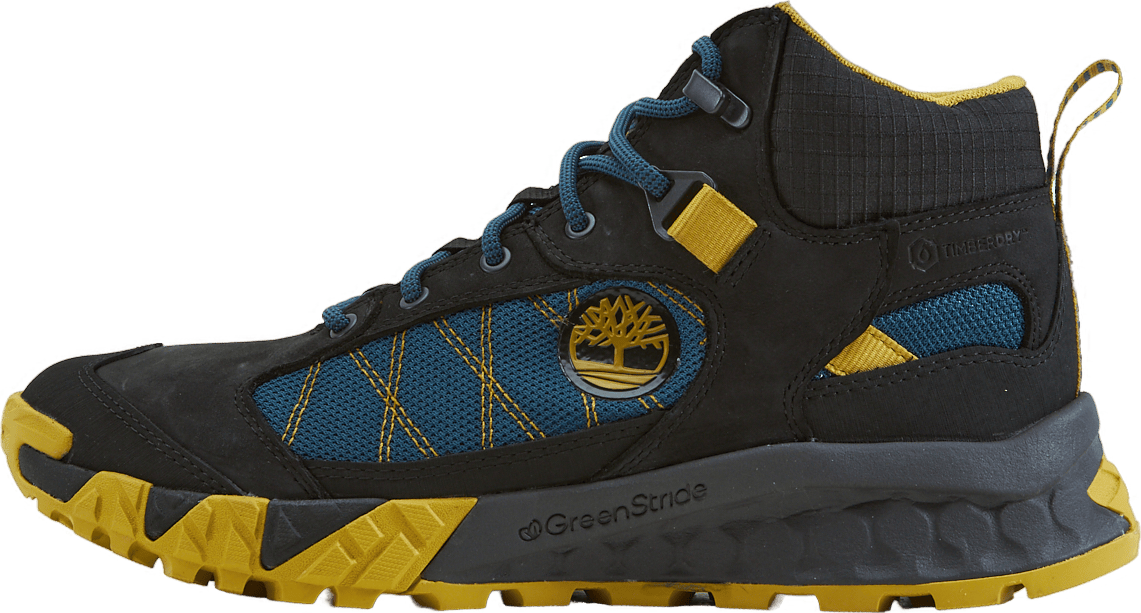 Trailquest Mid Wp Blk/blu Jet Black, Male, Schuhe, Wanderschuhe, Mehrfarbig, EU 44