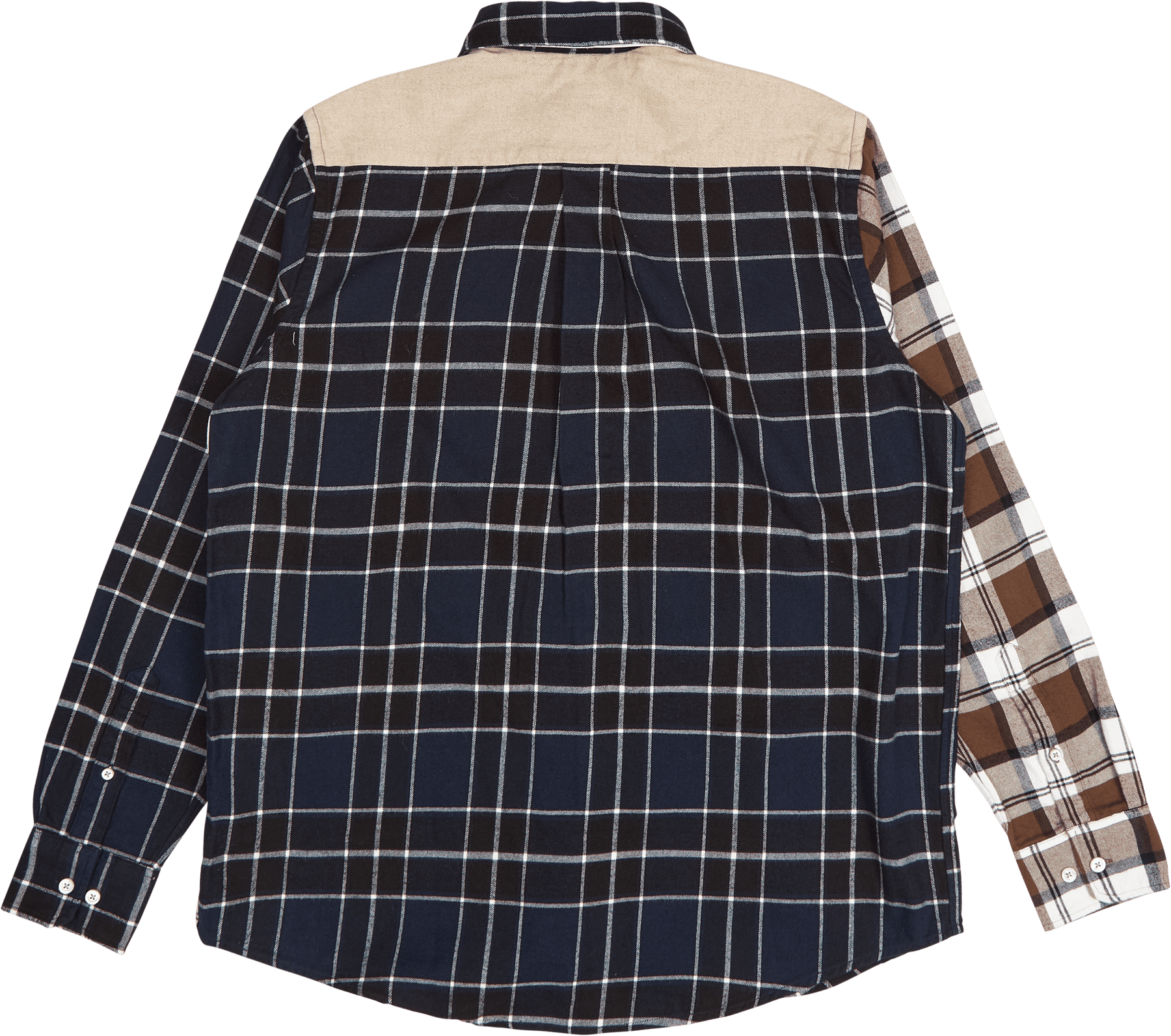 Algot Mixed Flannel Check Dark Navy - Bild 2