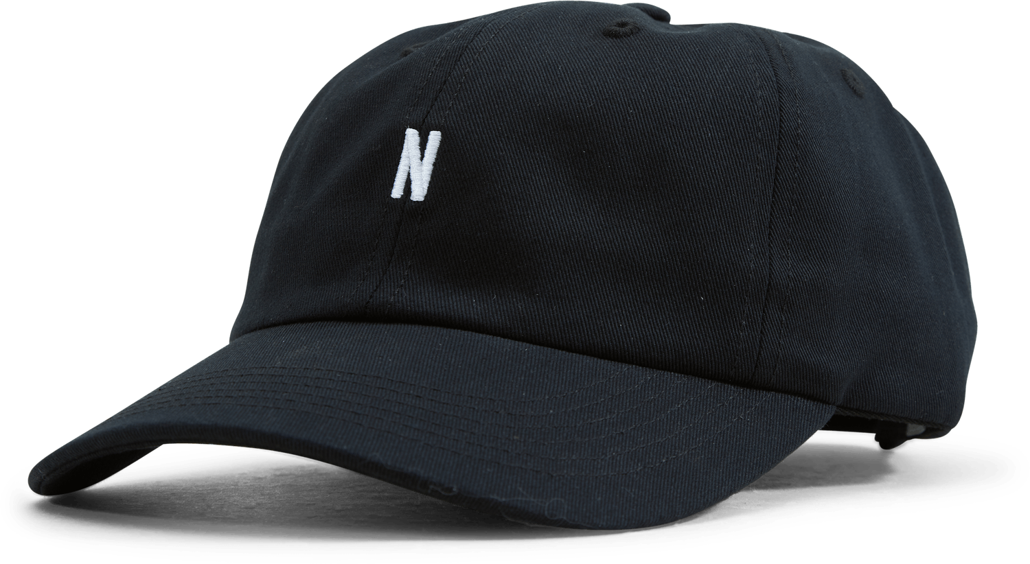 Twill Sports Cap Black, Male, Odevy, čiapky a čiapky, Čierna, ONESIZE