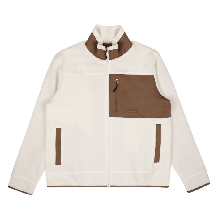 Frederik Fleece Full Zip Jacke Ecru, Male, Aparelhos, jaquetas, Bege, M