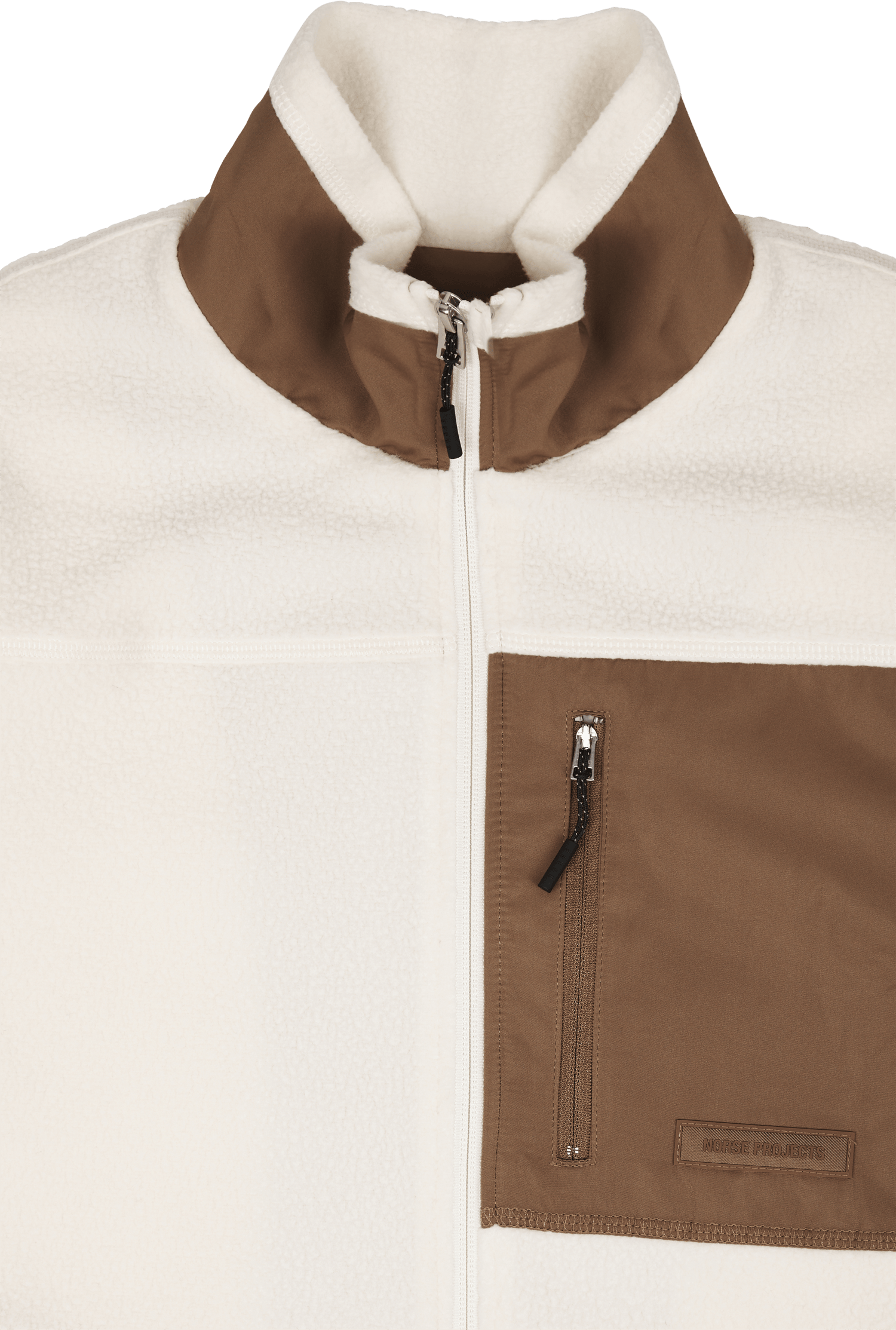 Frederik Fleece Full Zip Jacke Ecru - Bild 3