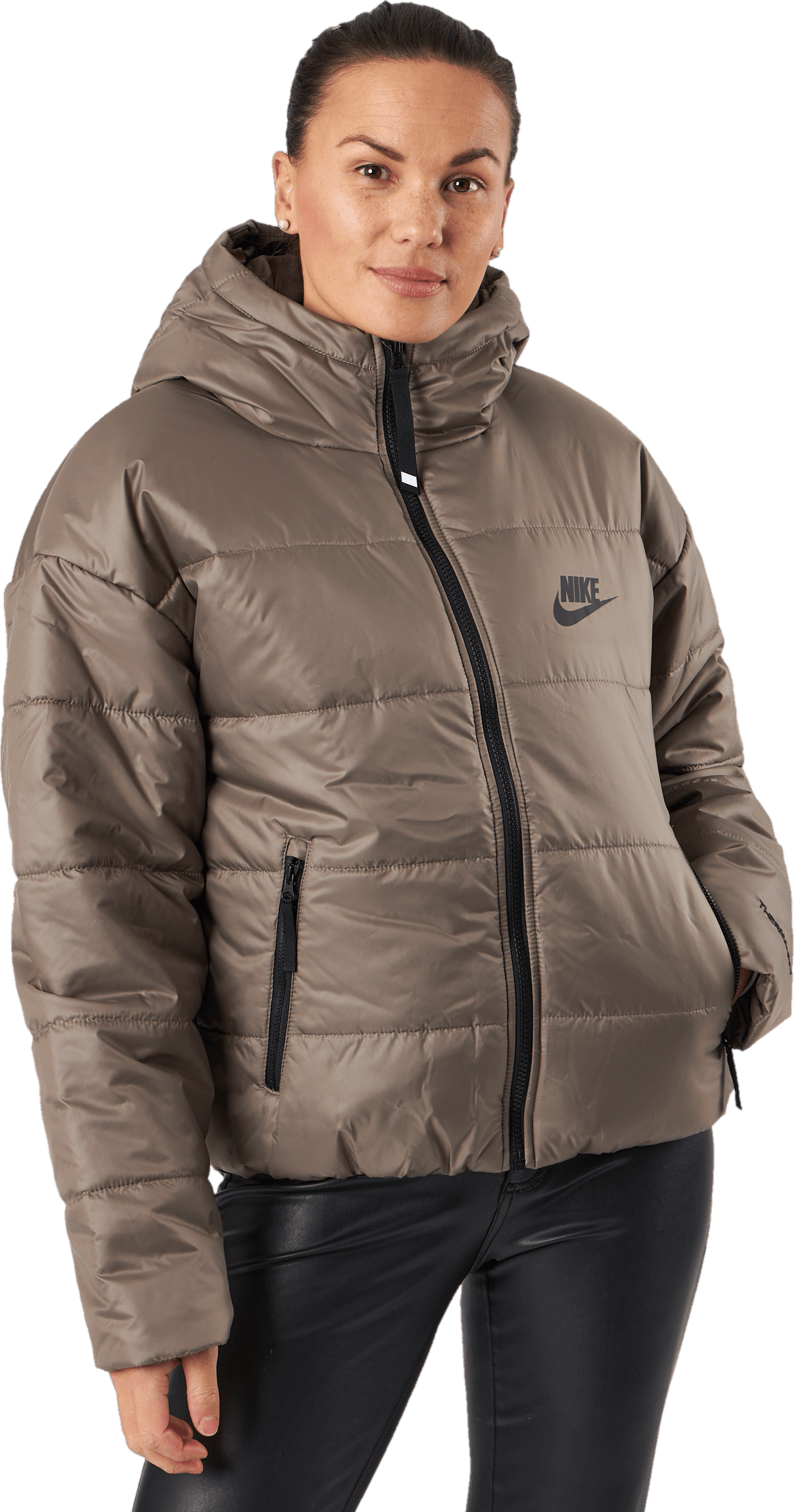 W Nsw Syn Tf Rpl Hd Jkt Olive Grey/black/black