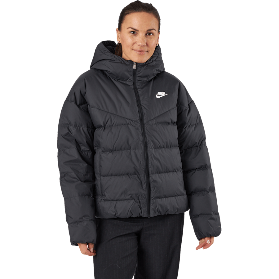 W Nsw Sf Dwn Wr Hd Jkt Black/black/white