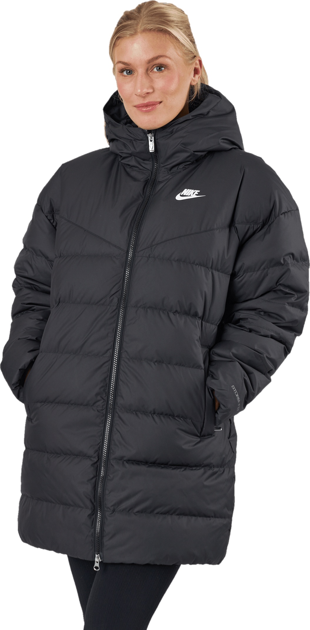 Nike Sportswear Storm-fit Wind Black/white/white, Female, Vêtements, vestes, Noir/Blanc, XL