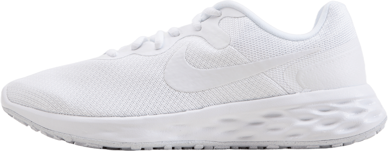 Revolution 6 Next Nature Men's Road Running Shoes WHITE/WHITE-WHITE, Male, Shoes, Trainers, White, UK 11