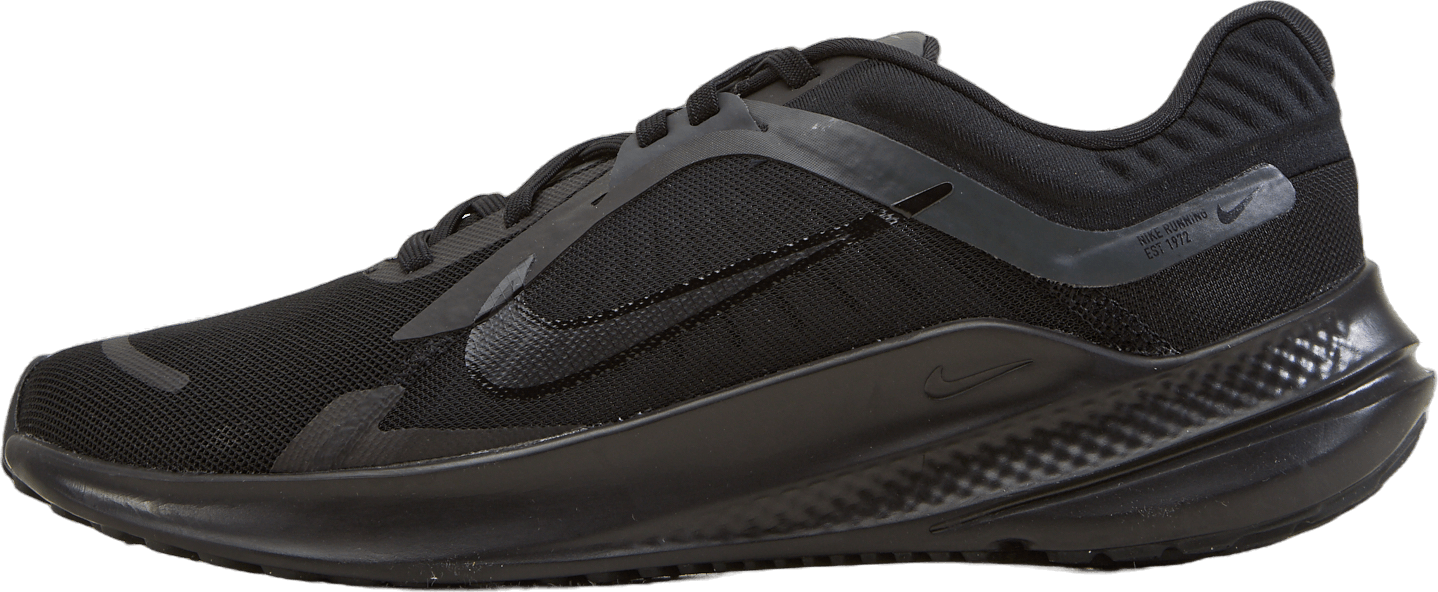 Quest 5 Men's Road Running Shoes BLACK/DK SMOKE GREY, Male, Skor, Löparskor, Löpning, Svart, EU 40