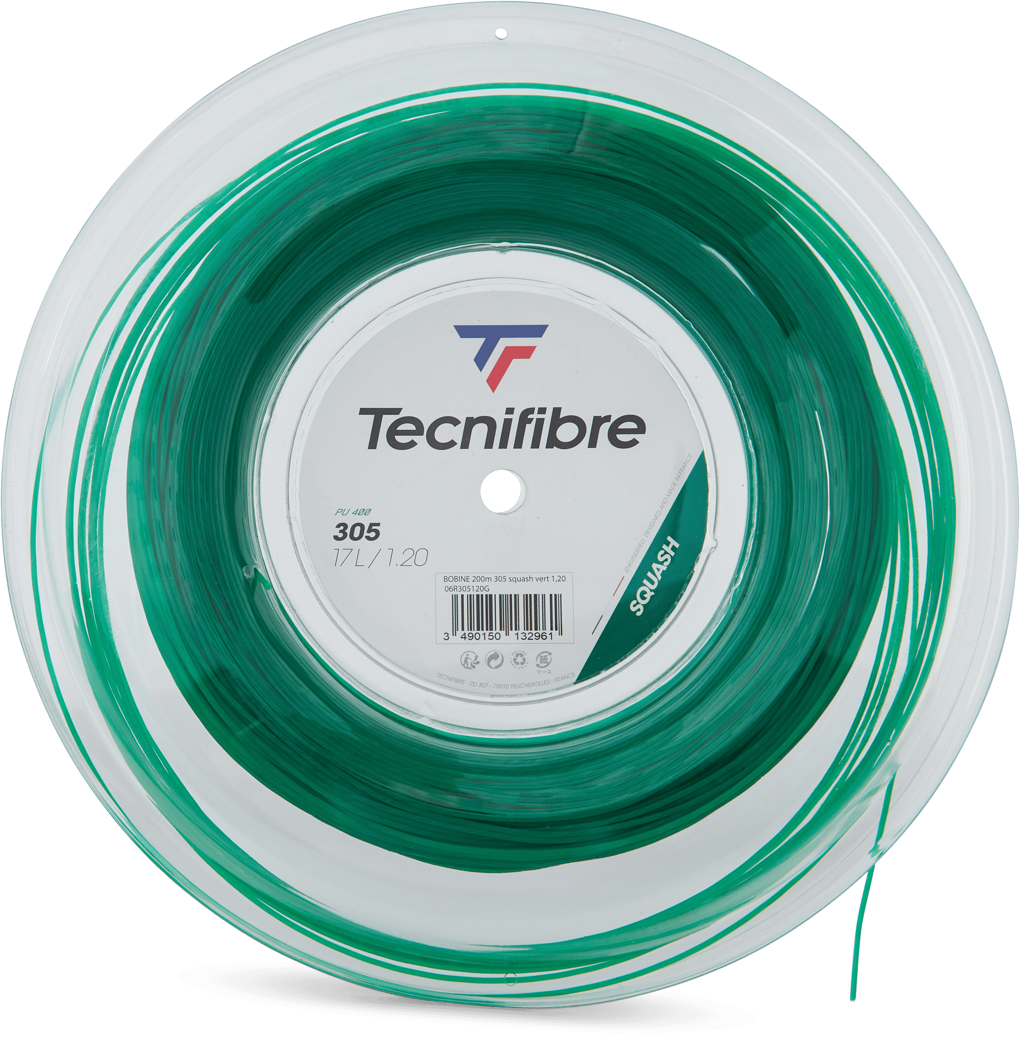 305 Squash 1,20 Coil 200 M Green, Unisex, Equipo, equipo de entrenamiento, Squash, Verde, ONESIZE