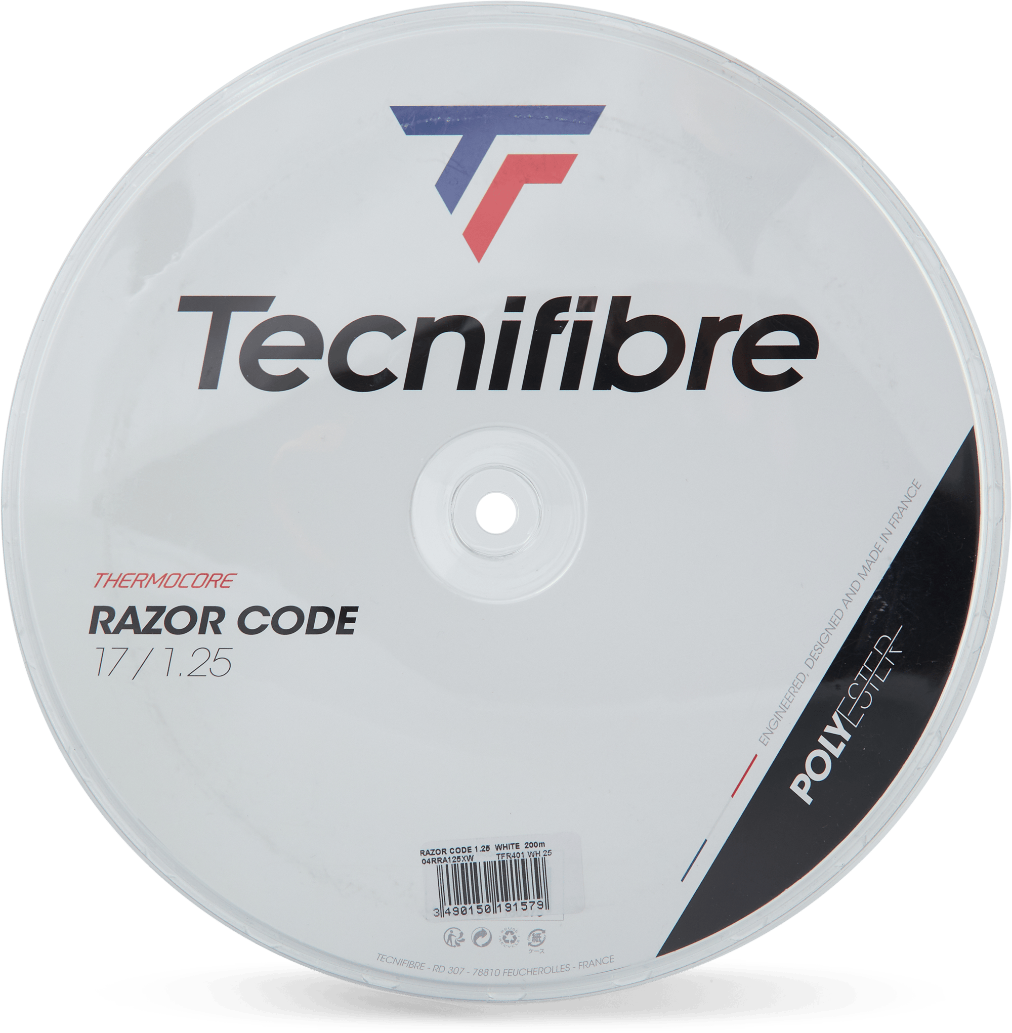 Razor Code 200m White, Unisex, Equipo, equipo de entrenamiento, Tenis, Blanco, 1,25 mm