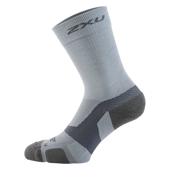 Vectr Merino L.cush Crew Sock Grey/grey, Unisex, Kleding, Sokken, Training, Wit, S