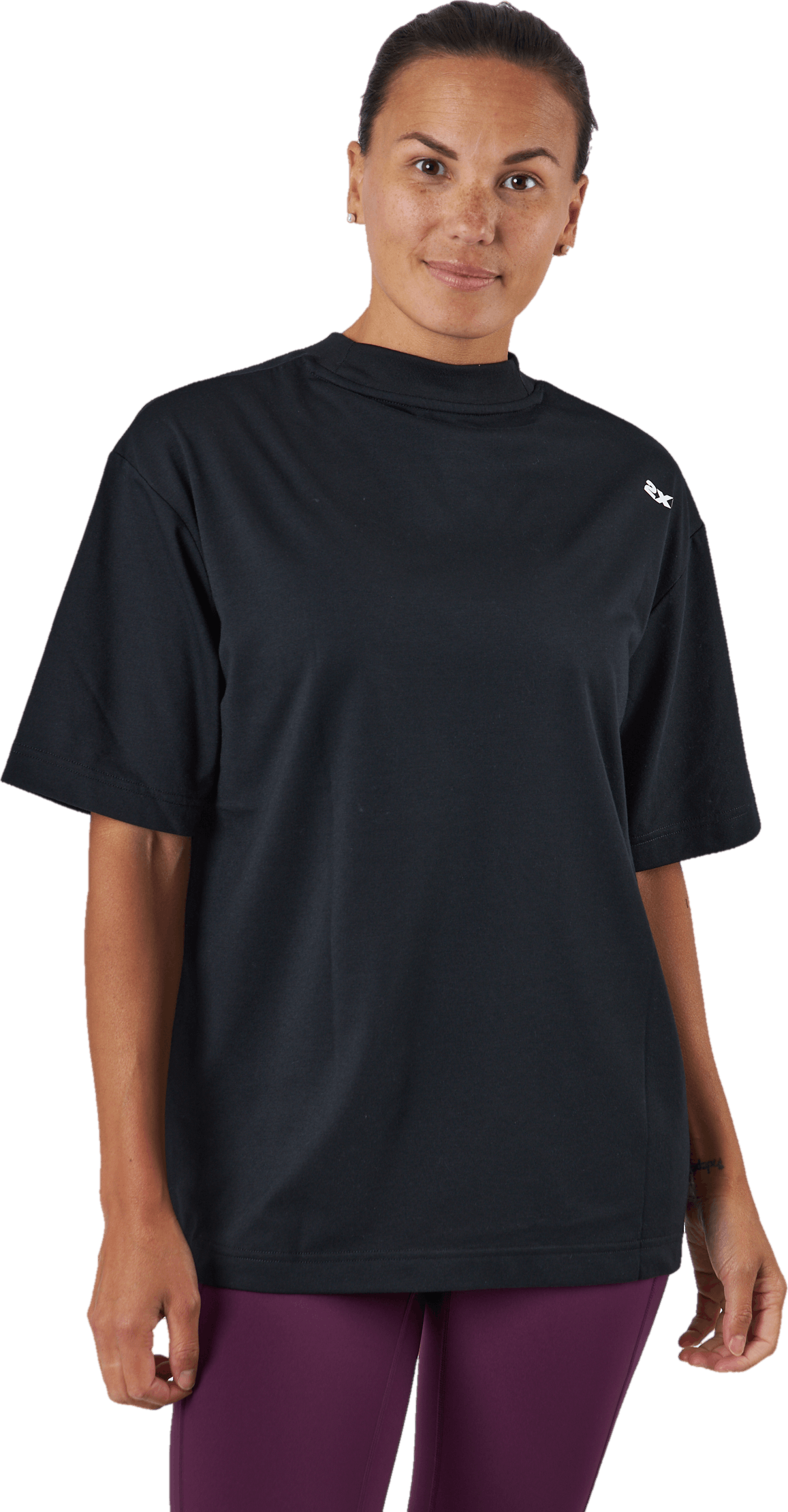 Form Boyfriend Tee Black/white, Female, Kleding, T-shirt, Training, Zwart, XS