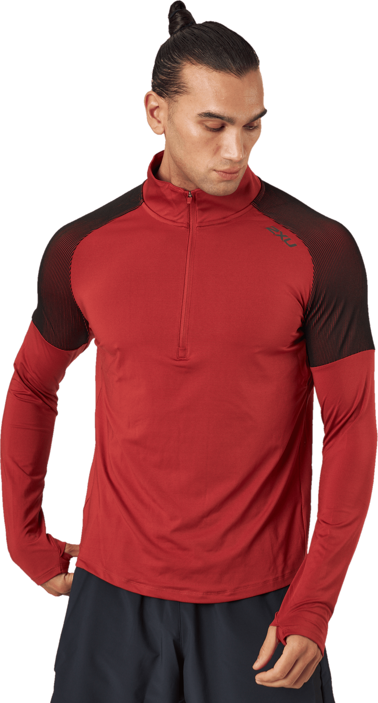 Light Speed 1/2 Zip Chilli Oil/black Reflective - Bild 2