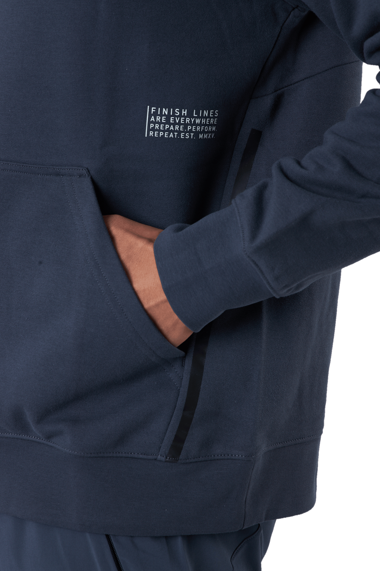 Motion Hoodie India Ink/white - Bild 5