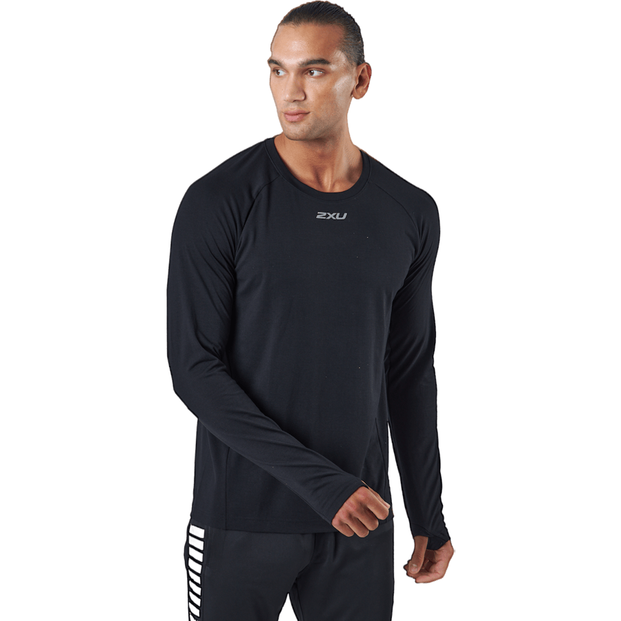 Ignition Base Layer L/s Black/silver Reflective