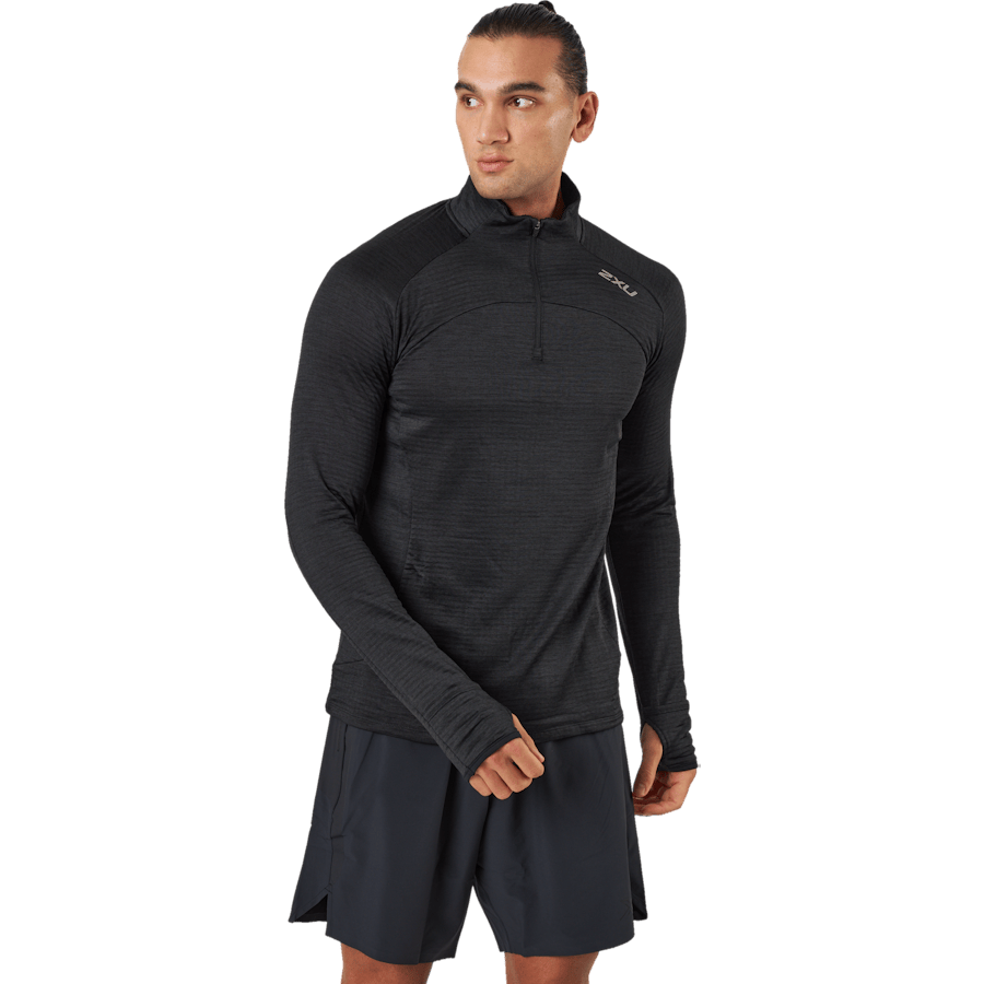 Ignition 1/4 Zip Black/silver Reflective