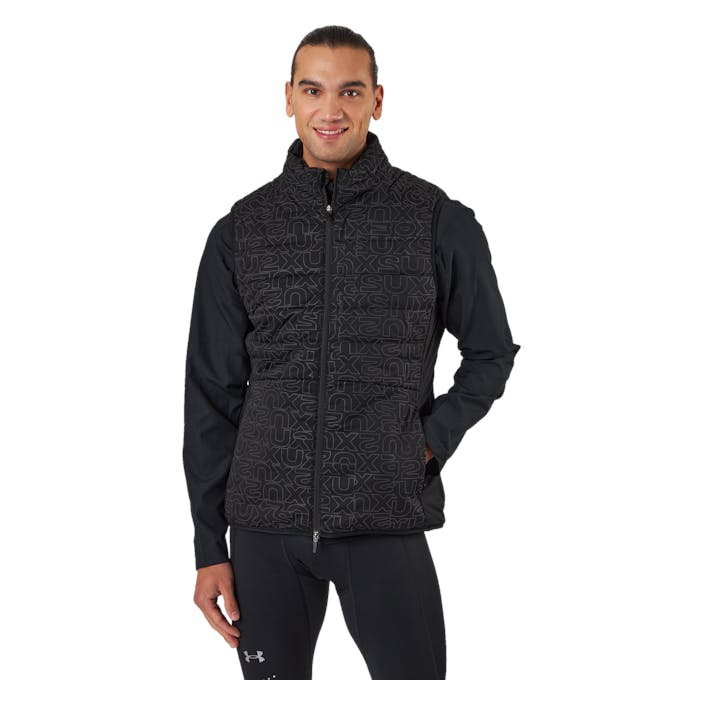 Ignition Insulation Vest Black/abstract Monogram, Male, Apparels, jackets, Running, Black, L