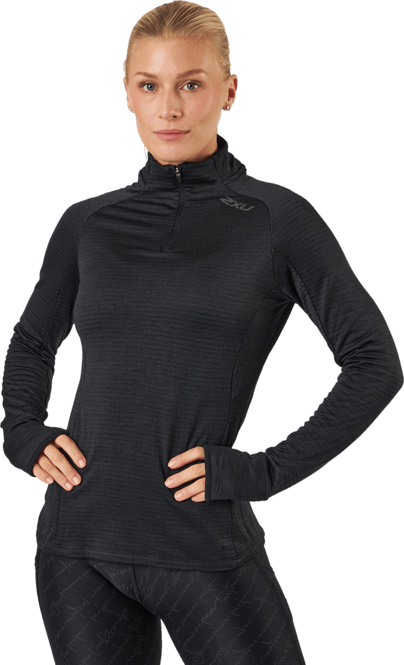 Ignition 1/4 Zip Black/ Black Reflective