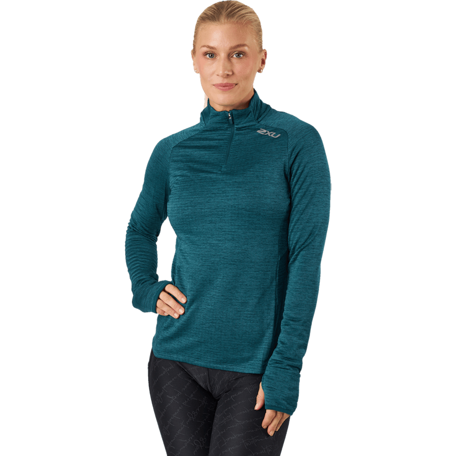 Ignition 1/4 Zip Deep Jade/silver Reflective