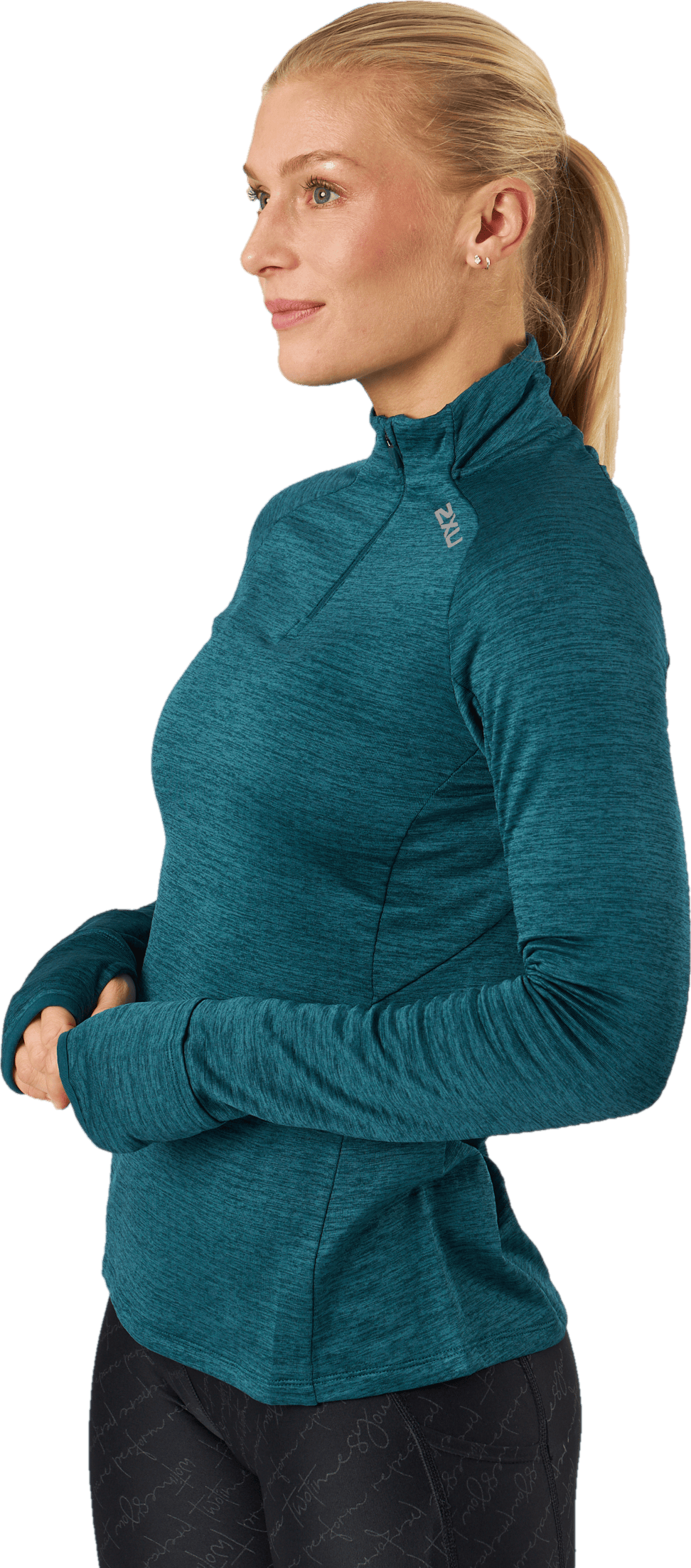 Ignition 1/4 Zip Deep Jade/silver Reflective - Bild 2