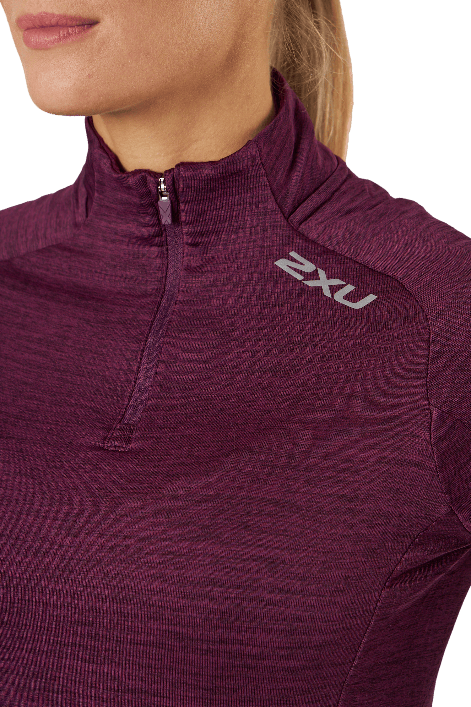 Ignition 1/4 Zip Beet/silver Reflective - Bild 4