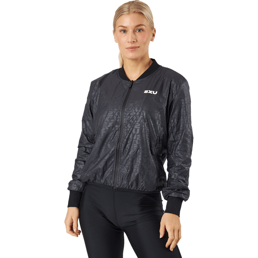 Motion Bomber Jacket Embossed Monogram/white