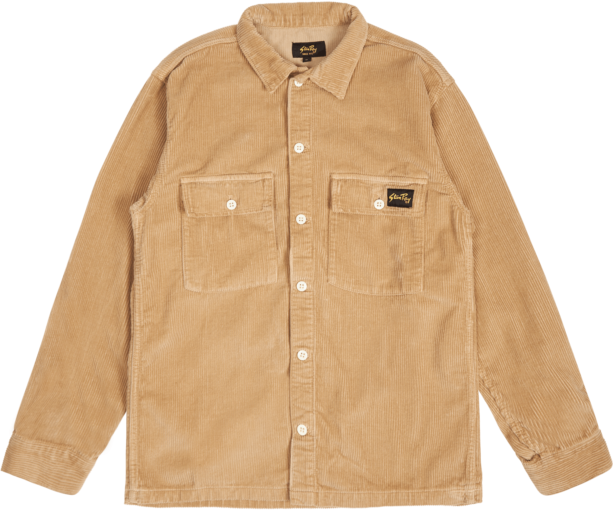 Cpo Shirt Khaki Cord, Male, Odevy, Košele, Béžová, XL