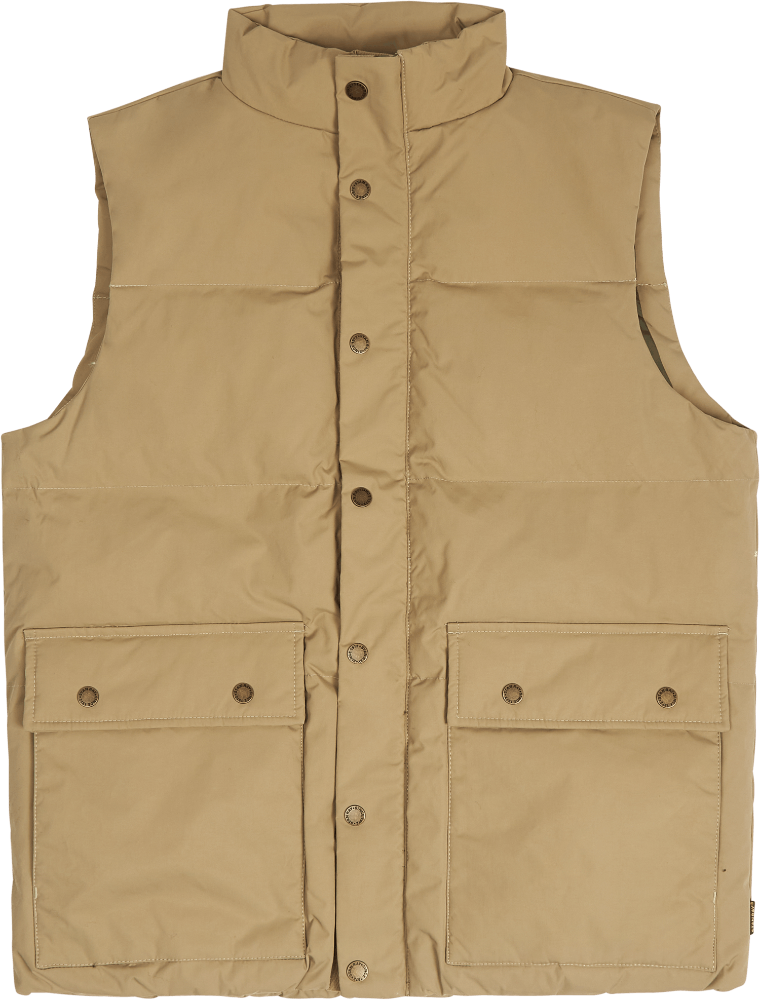 Down Vest Khaki, Male, Odevy, bundy, Béžová, S