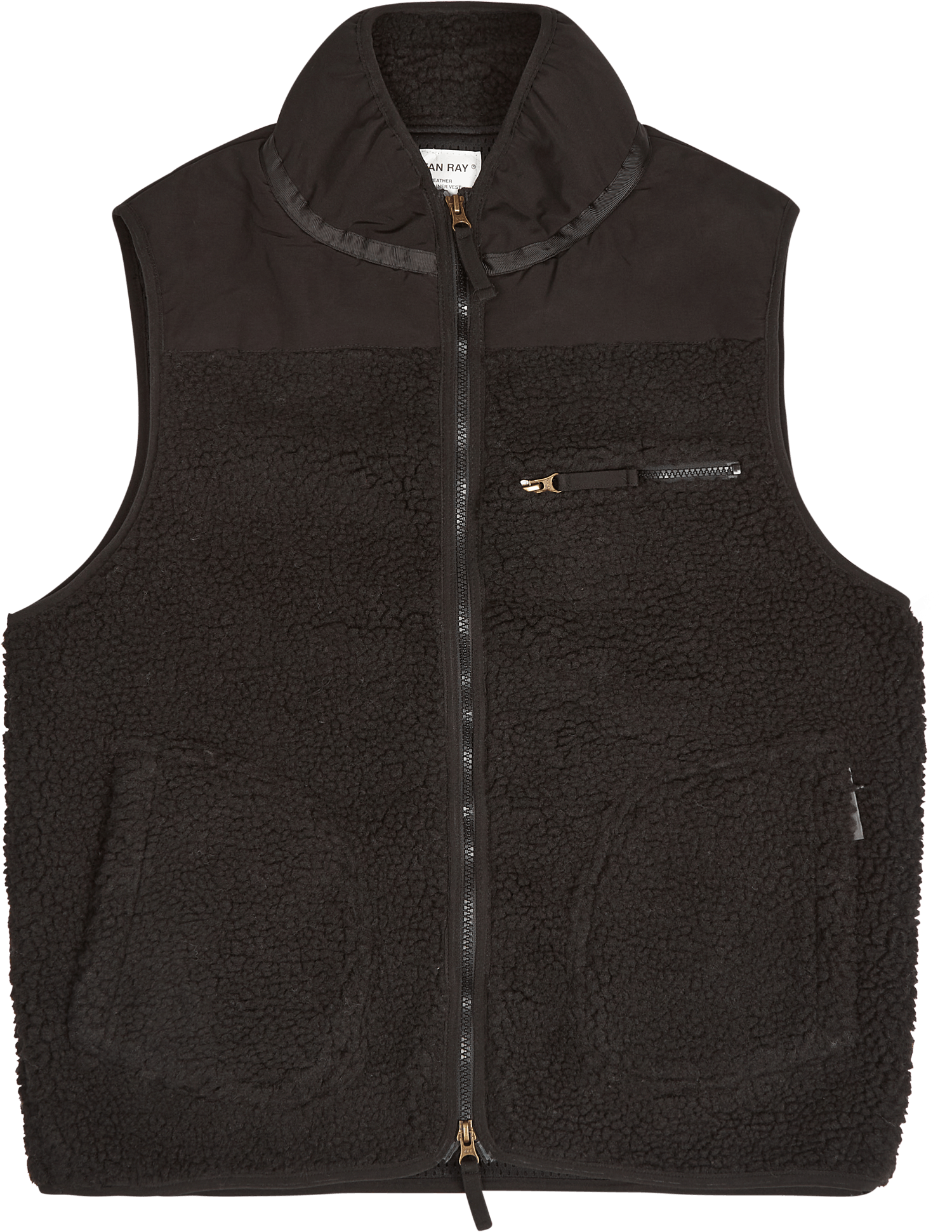 Fleece Layer Vest Black, Male, Apparels, jackets, Black, S