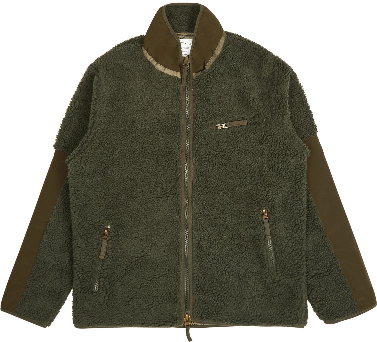High Pile Fleece Olive, Male, Vêtements, vestes, Vert, L