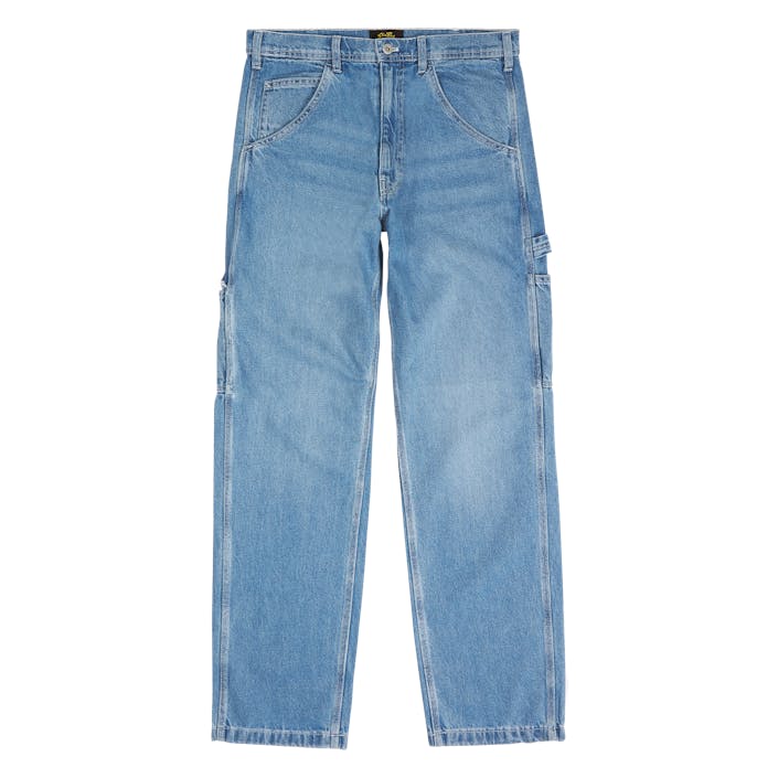 Og Painter Pant Vintage Stonewash Denim, Male, Apparels, Bottoms, Blue, 32