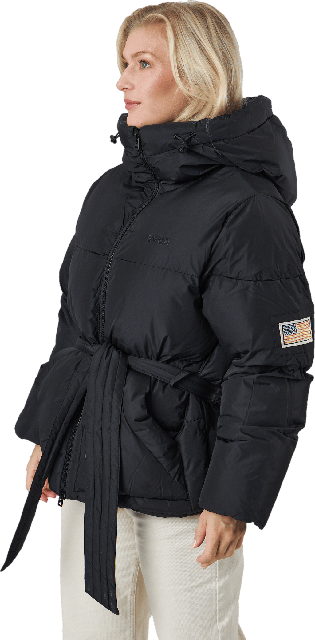 Beltet Short Padded Hood Jacke Black - Bild 2