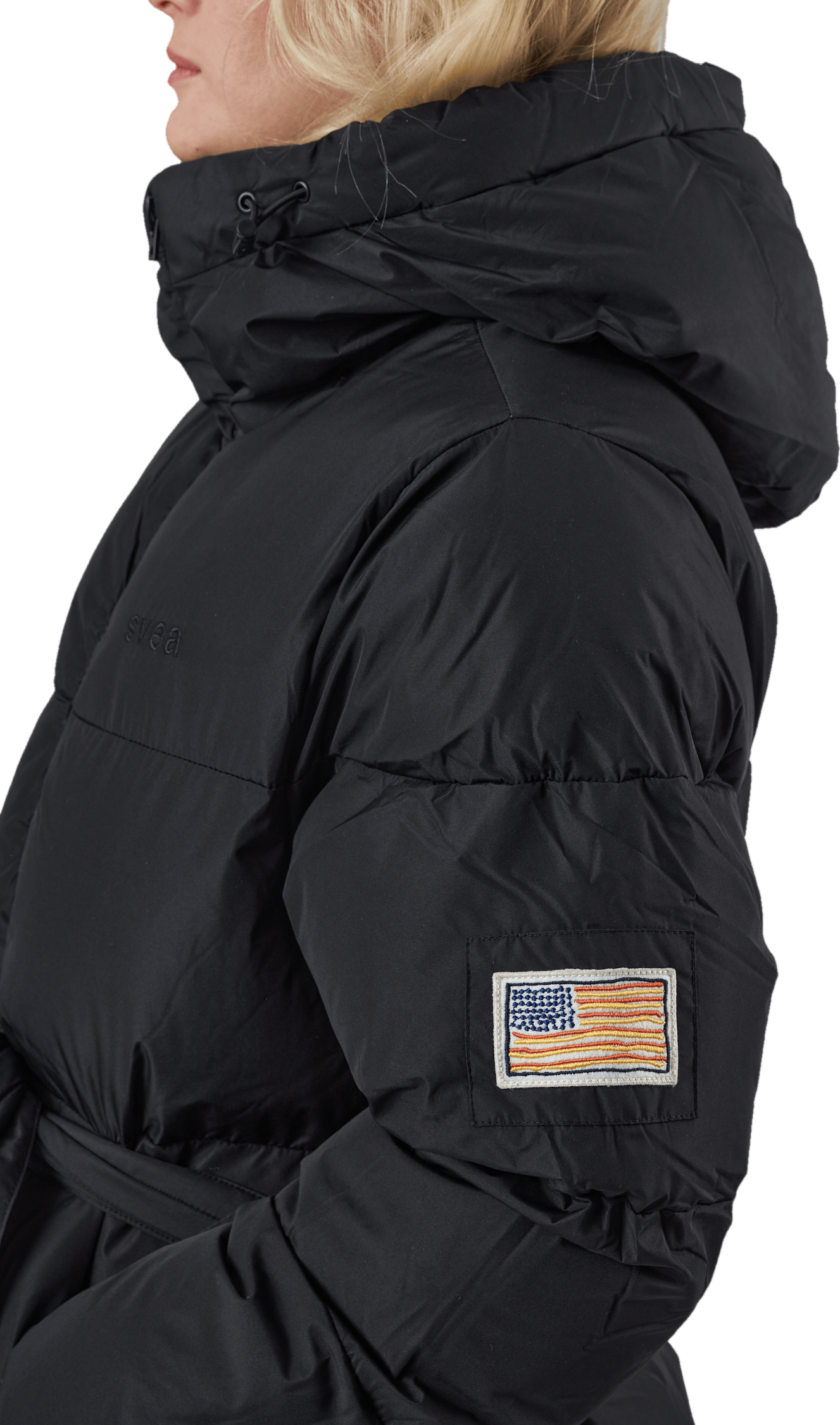 Beltet Short Padded Hood Jacke Black - Bild 6