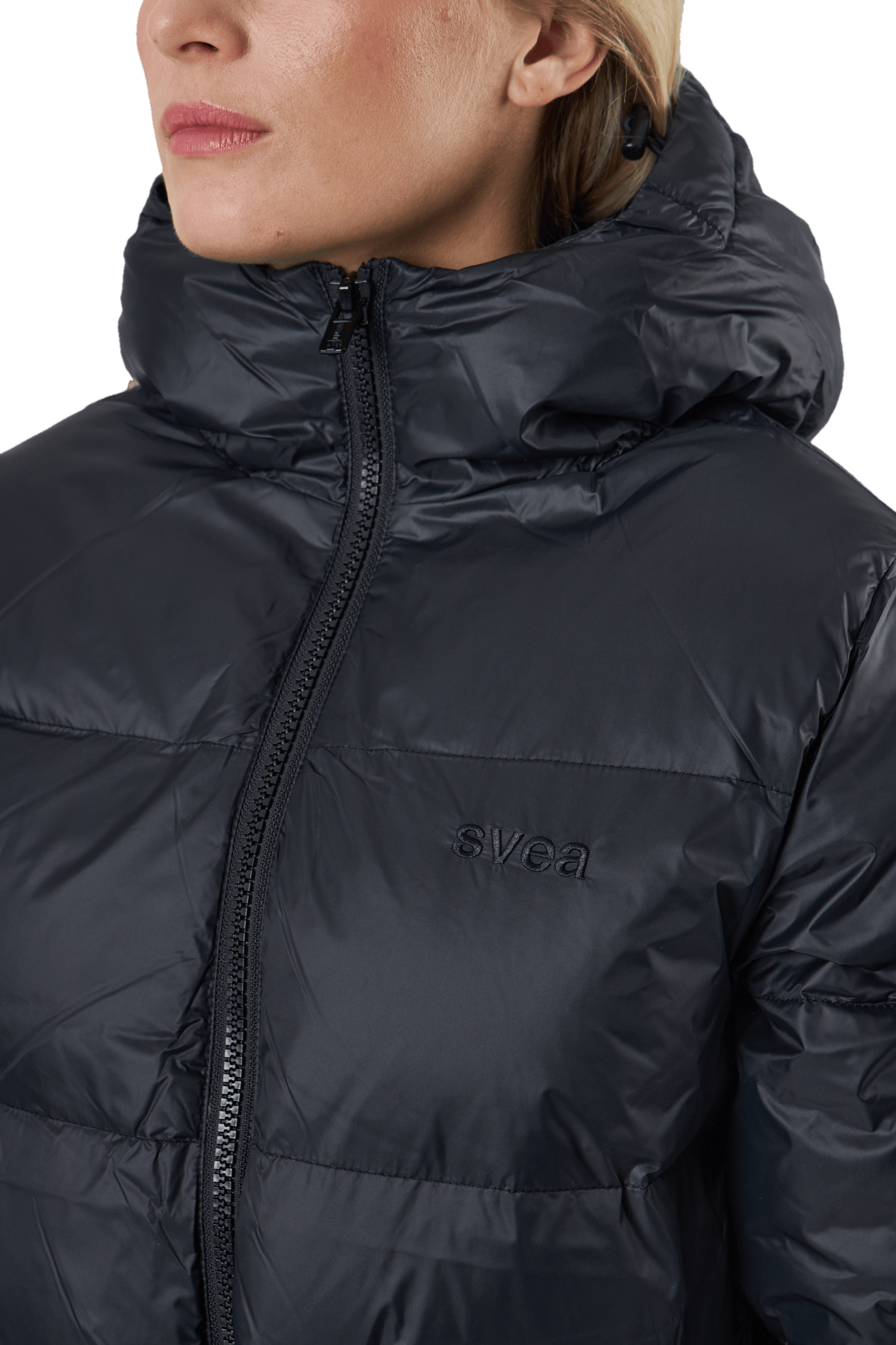 Long Beltet Coat Black - Bild 4